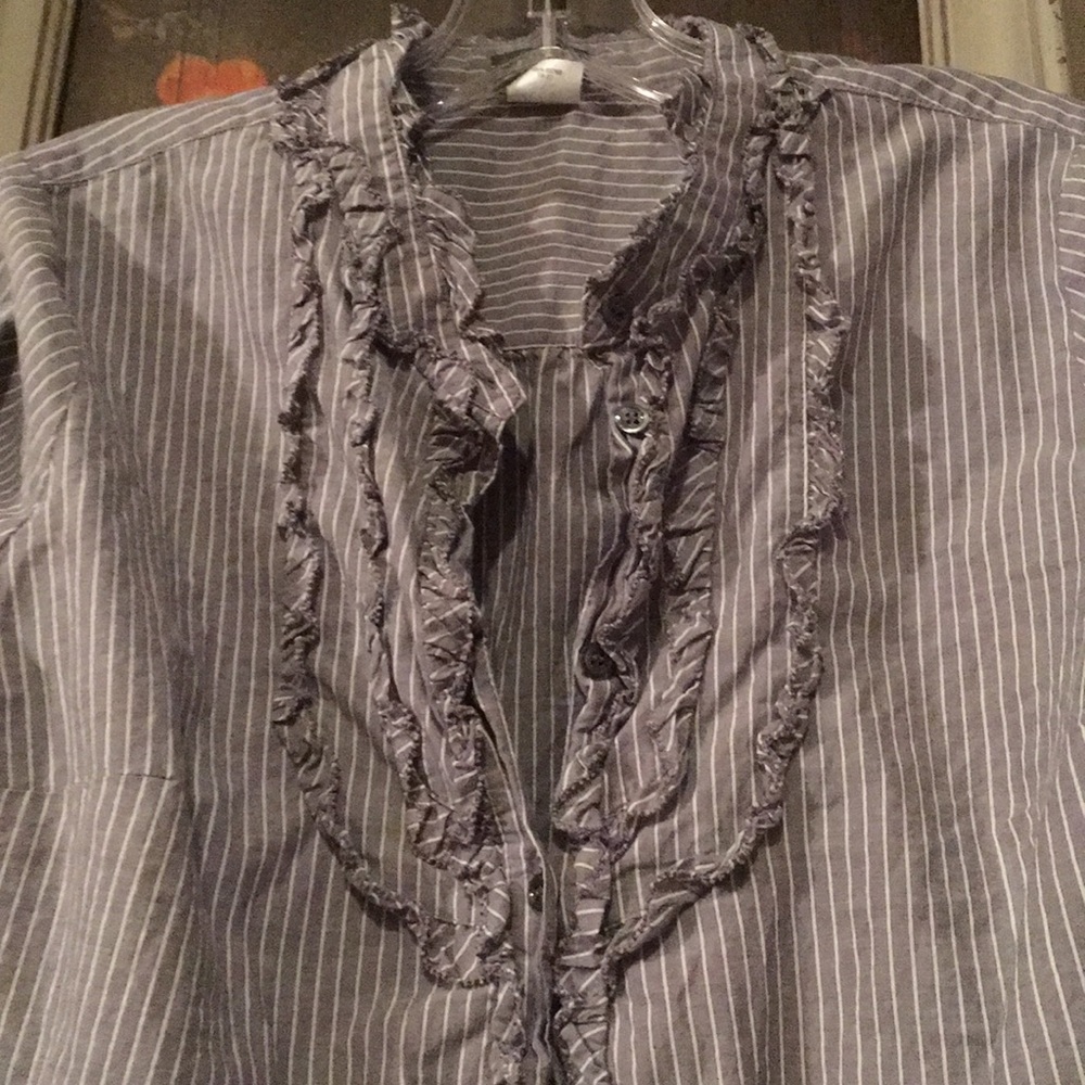 J.Crew Ruffle Button Down Shirt - image 2